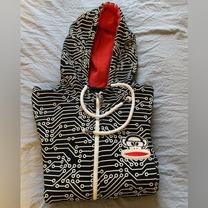 Paul Frank Julius Monkey Circuit Black Hoodie XXL